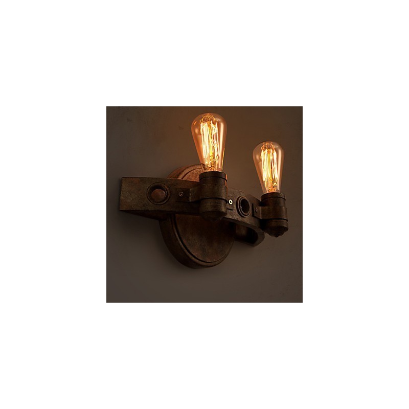 American Creative Restoring Ancient Ways Schmiedeeisen Vollmond Macheten Wandleuchte Lichter