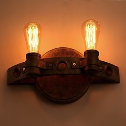 American Creative Restoring Ancient Ways Schmiedeeisen Vollmond Macheten Wandleuchte Lichter