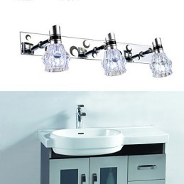 Neu eingetroffen Waschwandbeleuchtung Einfarbige weiße Lampe für Spiegelfront-Hardware Metallplatte Badezimmer-Wandleuchte