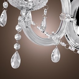 Elegante Kristall-Wandleuchte mit 2 Lichtern