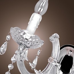 Elegante Kristall-Wandleuchte mit 2 Lichtern