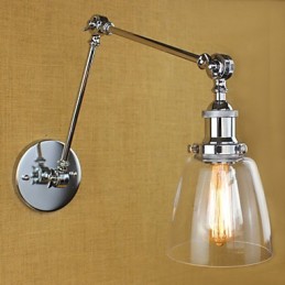 Chrom Glas Doppel Arm Einstellbare Silber Bar KTV Nacht Aisle Restaurant Hotel Zimmer wand