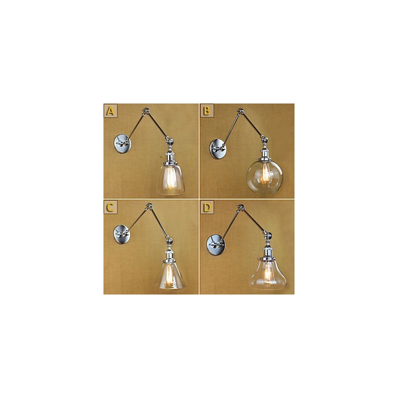 Chrom Glas Doppel Arm Einstellbare Silber Bar KTV Nacht Aisle Restaurant Hotel Zimmer wand