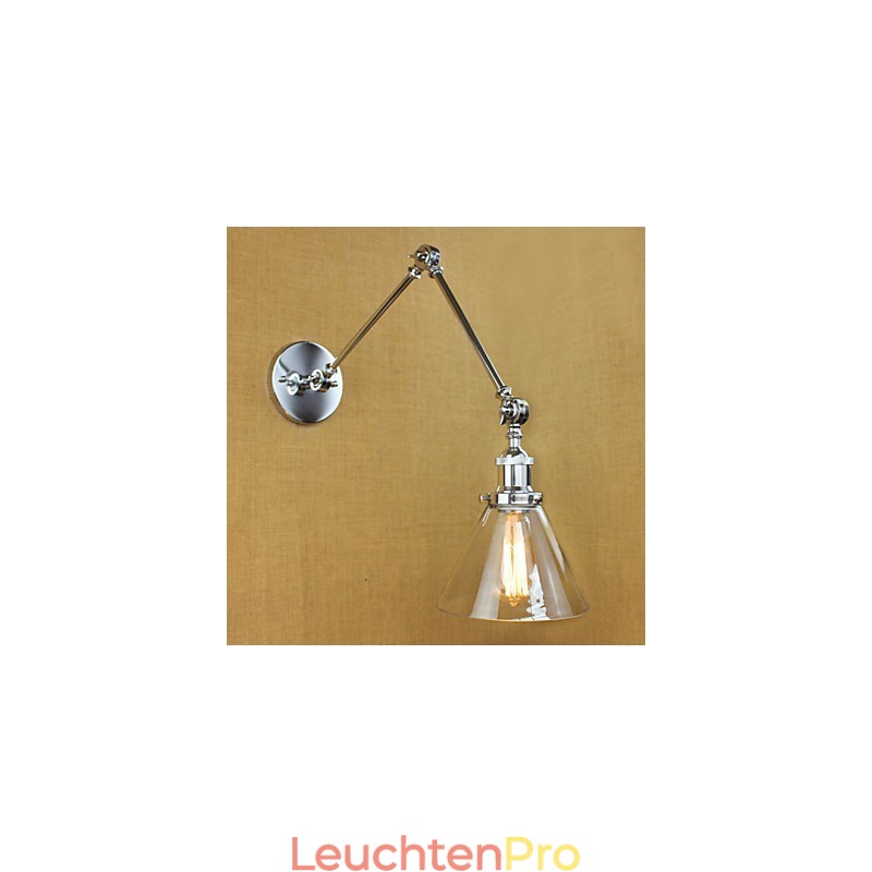 Chrom Glas Doppel Arm Einstellbare Silber Bar KTV Nacht Aisle Restaurant Hotel Zimmer wand