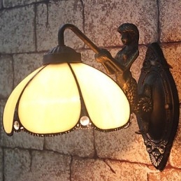 Europäische vertraglich ländliche kreative Schmiedeeisen Wandleuchte Lichter