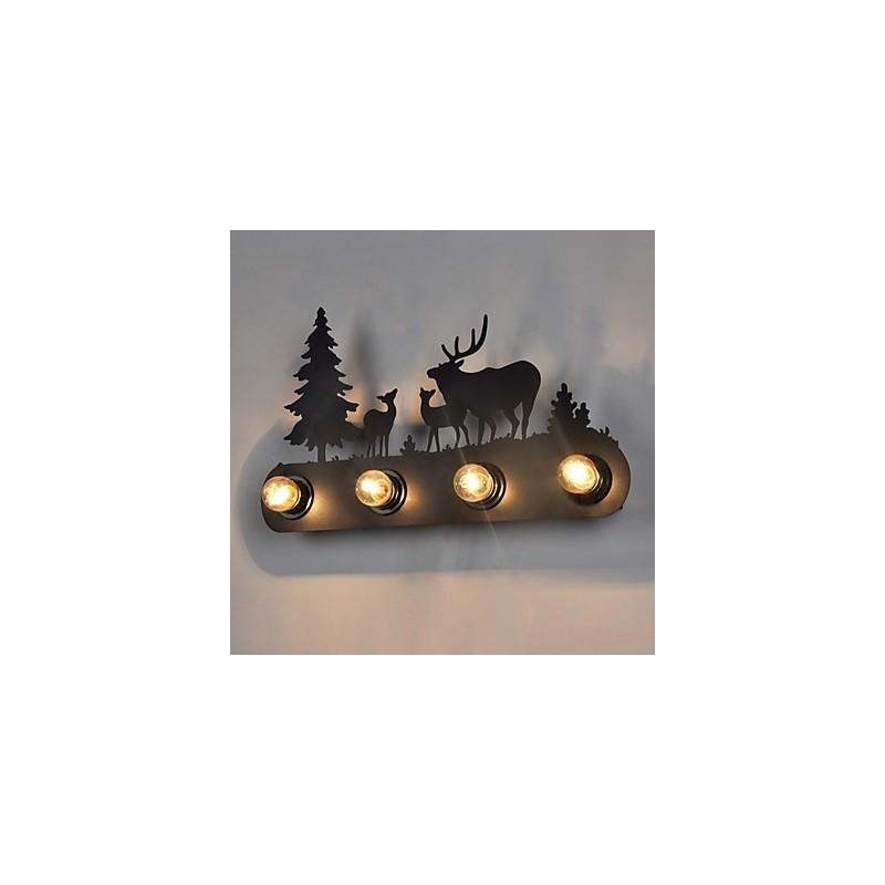 4 Lichter American Village Pastoral LOFT Stil Schlafzimmer Gang Eisen Retro Wandleuchten