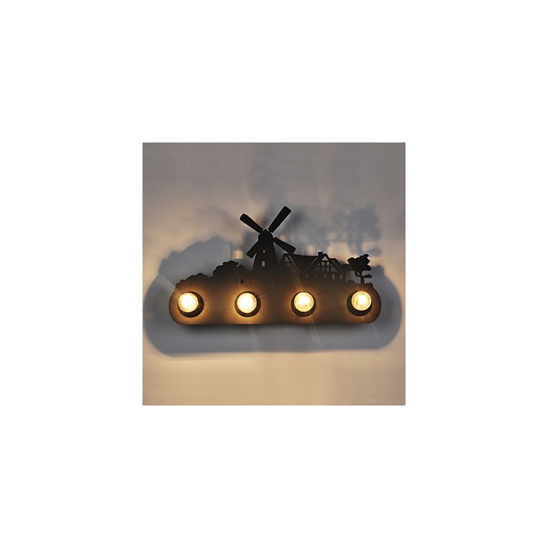 4 Lichter American Village Pastoral LOFT Stil Schlafzimmer Gang Eisen Retro Wandleuchten