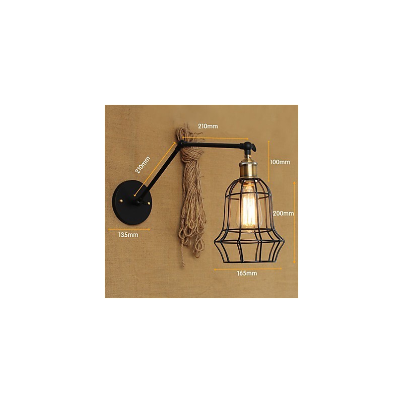 Wandleuchten Swing Lights Lesewandleuchten Mini-Stil Rustikal Lodge Metall