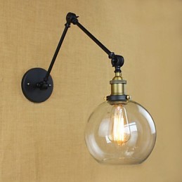Der lange Arm der Glaswand aus Eisen, industriell, kreativ, teleskopisch, für Schlafzimmer, Retro, nostalgisch, Restaurant, faltbar, Gang