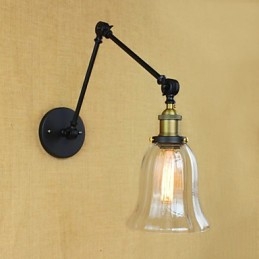 Der lange Arm der Glaswand aus Eisen, industriell, kreativ, teleskopisch, für Schlafzimmer, Retro, nostalgisch, Restaurant, faltbar, Gang