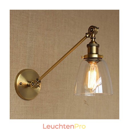The Iron Glass Bronze Brass Arm Style Retro Creative American Country Hall Bedroom Wall Lamp The Iron Glass Bronze Brass Arm Style Retro Creative American Country Hall Bedroom Wall Lamp