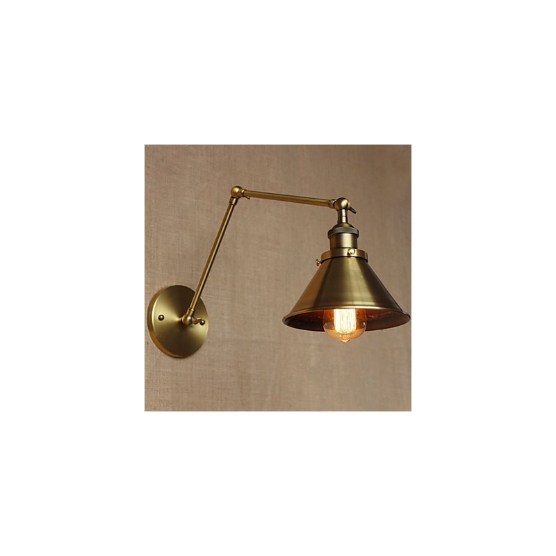 Amerikanischen Ländlichen Landschaft Retro Bronze Lager Restaurant Cafe Dekorative Wand Leuchte