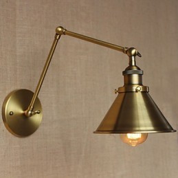 Amerikanischen Ländlichen Landschaft Retro Bronze Lager Restaurant Cafe Dekorative Wand Leuchte
