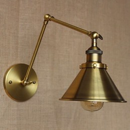 Amerikanischen Ländlichen Landschaft Retro Bronze Lager Restaurant Cafe Dekorative Wand Leuchte
