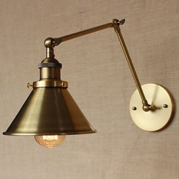Amerikanischen Ländlichen Landschaft Retro Bronze Lager Restaurant Cafe Dekorative Wand Leuchte