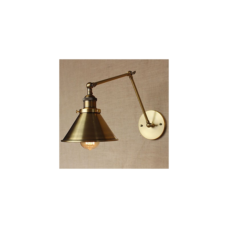Amerikanischen Ländlichen Landschaft Retro Bronze Lager Restaurant Cafe Dekorative Wand Leuchte