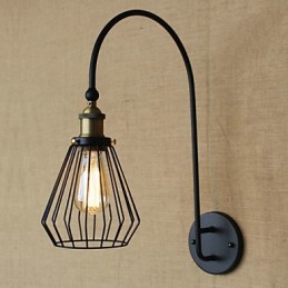 Nordischer mediterraner Stil Retro-Mode Kreative große dekorative Wandleuchte mit Einzelkopf