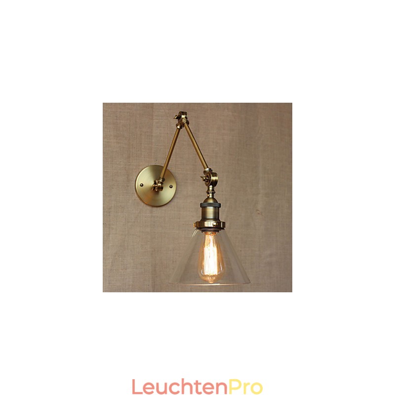 Retro Vintage Store Exklusiv gestaltete moderne Wandleuchte aus Bronze für Kirchenlobbys und Schlafzimmer