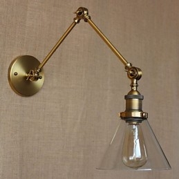 Retro Vintage Store Exklusiv gestaltete moderne Wandleuchte aus Bronze für Kirchenlobbys und Schlafzimmer