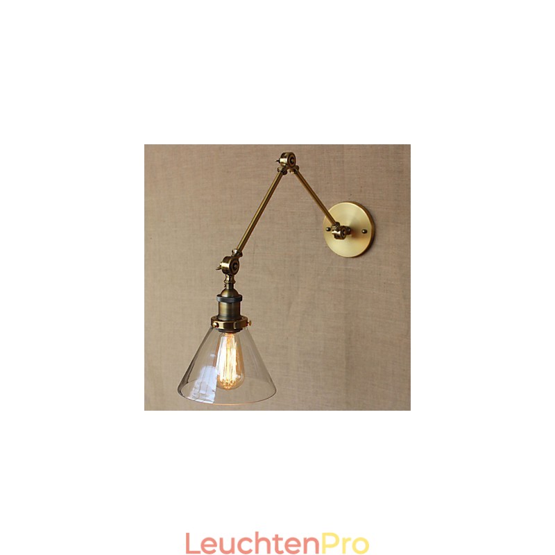 Retro Vintage Store Exklusiv gestaltete moderne Wandleuchte aus Bronze für Kirchenlobbys und Schlafzimmer