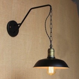 Einfache und kreative Persönlichkeit Wandleuchte Industriekette American Retro Iron Aisle Schlafzimmer Nachttisch Wandleuchte