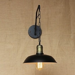 Einfache und kreative Persönlichkeit Wandleuchte Industriekette American Retro Iron Aisle Schlafzimmer Nachttisch Wandleuchte