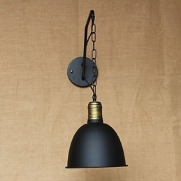 Einfache und kreative Persönlichkeit Wandleuchte Industriekette American Retro Iron Aisle Schlafzimmer Nachttisch Wandleuchte