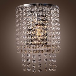 Moderne Kristall-Wandleuchte mit 1 Licht