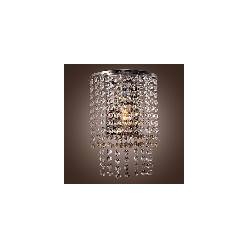 Moderne Kristall-Wandleuchte mit 1 Licht
