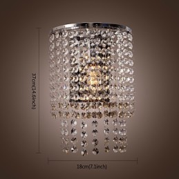 Moderne Kristall-Wandleuchte mit 1 Licht