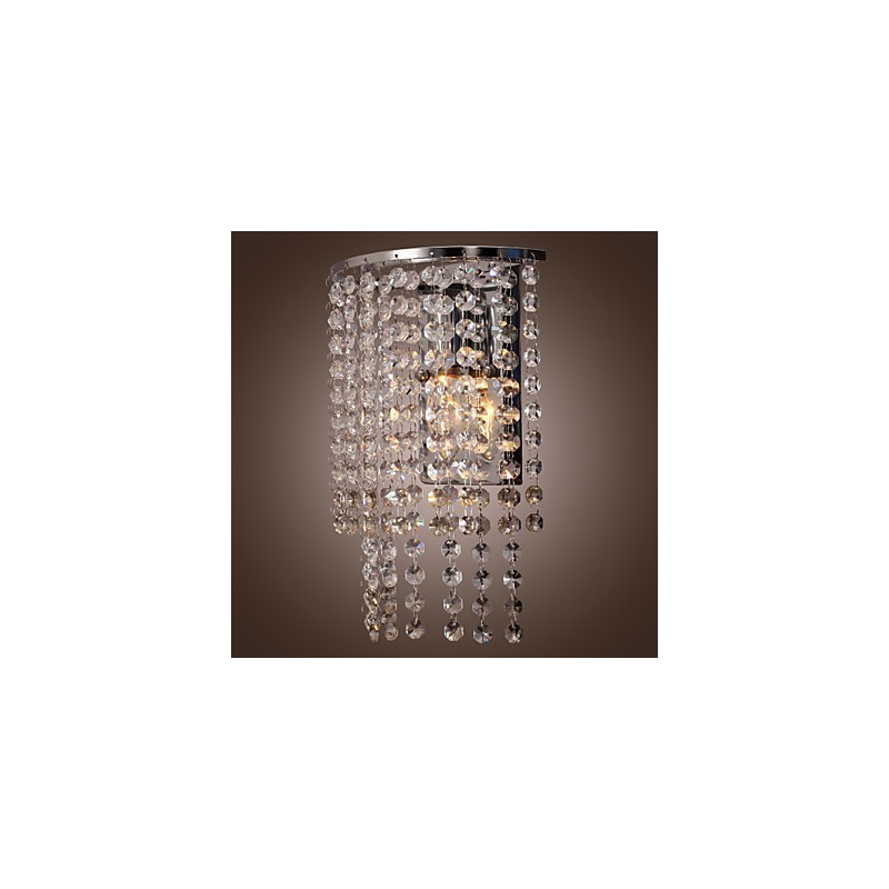 Moderne Kristall-Wandleuchte mit 1 Licht