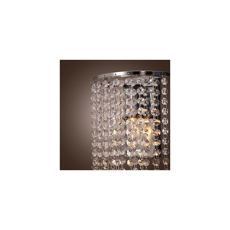Moderne Kristall-Wandleuchte mit 1 Licht