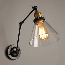 Kreative ländliche Loft Retro Titan Abschnitt Doppel Wandleuchte Licht
