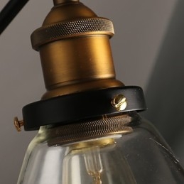 Kreative ländliche Loft Retro Titan Abschnitt Doppel Wandleuchte Licht