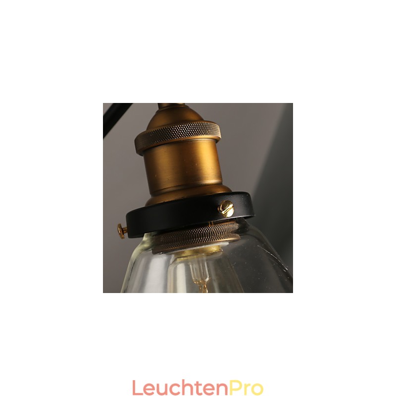 Kreative ländliche Loft Retro Titan Abschnitt Doppel Wandleuchte Licht