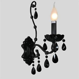 Kristall Mini Stil Wandleuchten Kerze Wand Lichter Moderne Zeitgenössische Metall