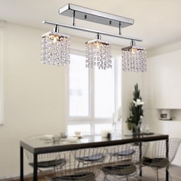 Linearer Kronleuchter Island Light Crysal 3 Lichter