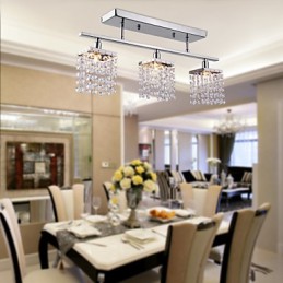 Linearer Kronleuchter Island Light Crysal 3 Lichter