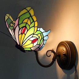 Europäische Mittelmeer Vertraglich Ländlichen Kreative Schmiedeeisen Wand Lampe Glas Lichter