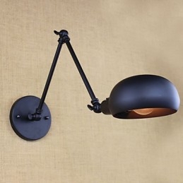 Es gibt den langen Arm des Doppelschalters Minimalist Europe Personalisierte Retro-Mode-Stil Beleuchtung Eisenwand
