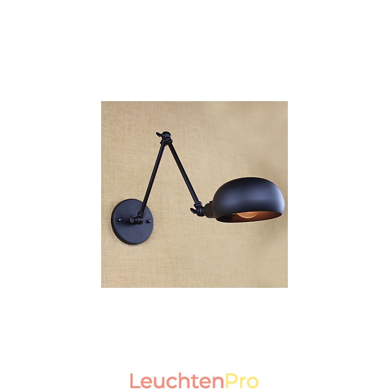 Es gibt den langen Arm des Doppelschalters Minimalist Europe Personalisierte Retro-Mode-Stil Beleuchtung Eisenwand