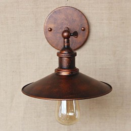 Minimalistischen Industriellen Stil Villa Vor Der Kirche Gang Nostalgischen Regenschirm Rot Bronze Dekorative Wand Leuchte