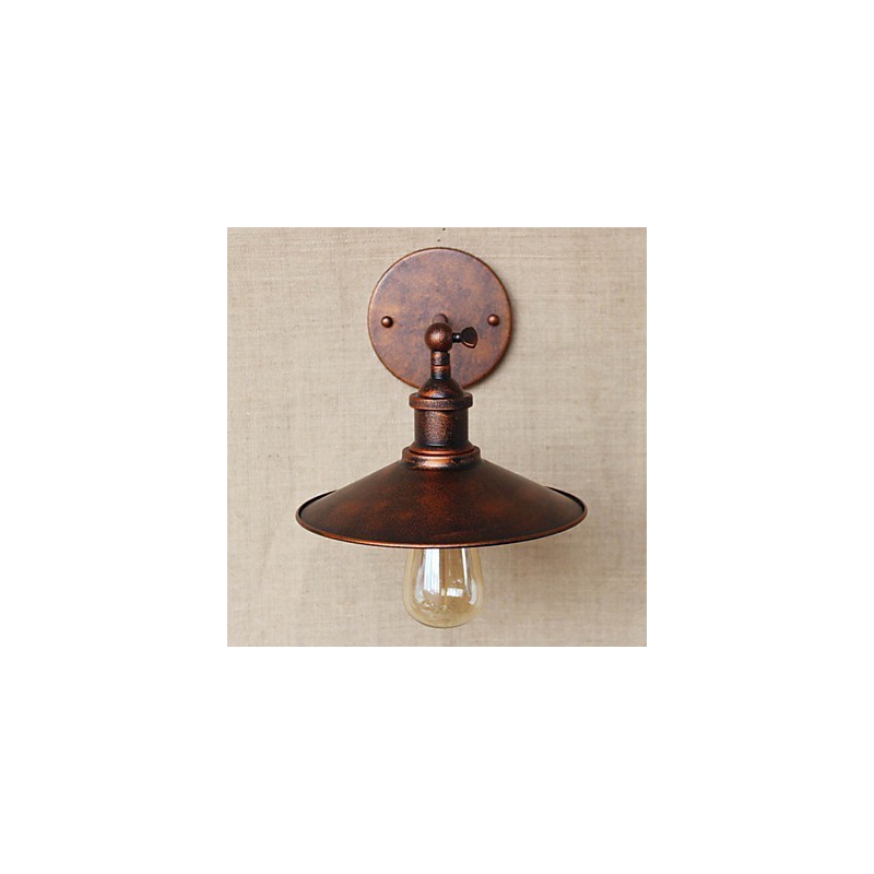 Minimalistischen Industriellen Stil Villa Vor Der Kirche Gang Nostalgischen Regenschirm Rot Bronze Dekorative Wand Leuchte