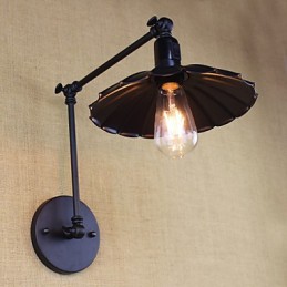 Schlafzimmer Nacht Lampe Hotel Engineering Restaurant Retro Matte Schwarz Gürtel Lange Arm Doppel Schalter Wand