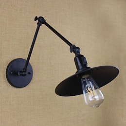 Retro Matt Schwarz Gürtel Langarm Doppel Schalter Wand
