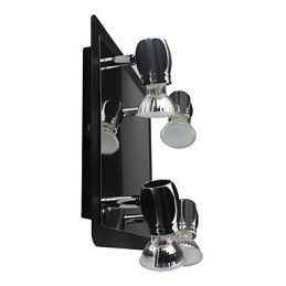 Moderne schwarze Wandleuchten Badezimmerleuchten mit 4 Lichtern