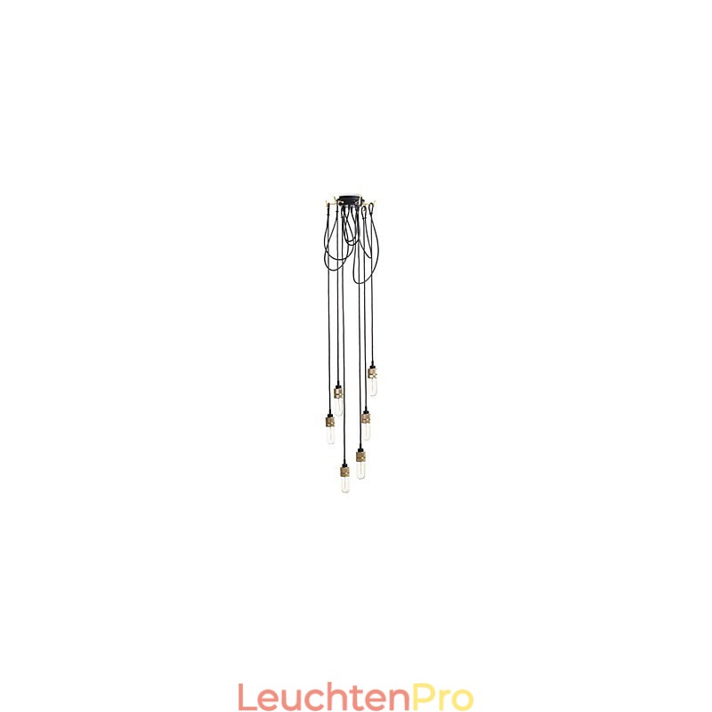 Deckenleuchte Country Gold aus Metall