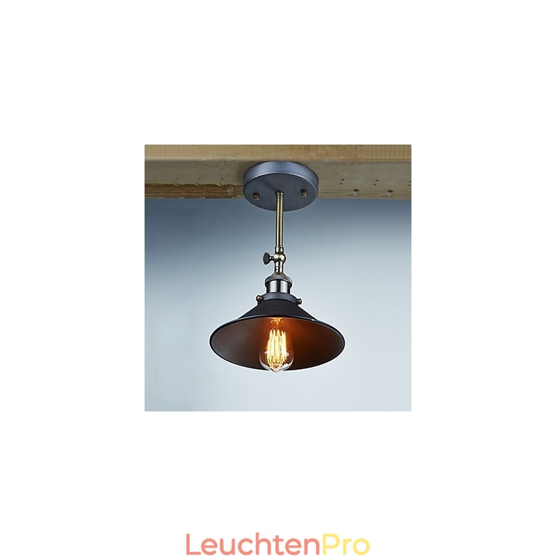 Industrielle Vintage Edison Simplicity 1 Licht Wandhalterung Esszimmer Arbeitszimmer Büro Flur Metall Wandleuchte