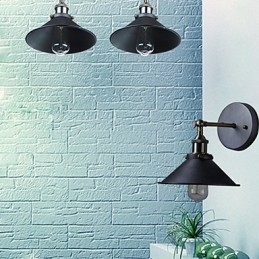 Industrielle Vintage Edison Simplicity 1 Licht Wandhalterung Esszimmer Arbeitszimmer Büro Flur Metall Wandleuchte