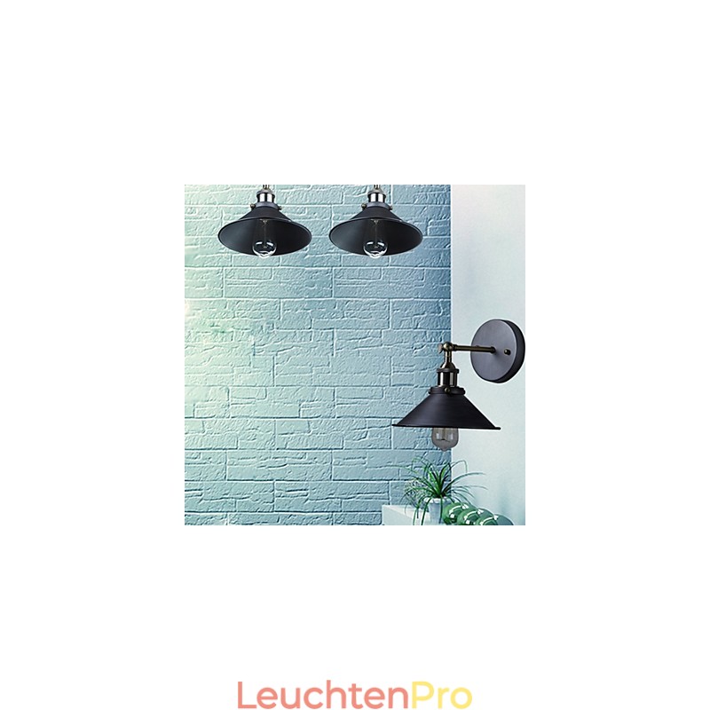 Industrielle Vintage Edison Simplicity 1 Licht Wandhalterung Esszimmer Arbeitszimmer Büro Flur Metall Wandleuchte